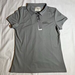 Mazda Womens Custom-Dyed Flag Pique Polo Gray XXL